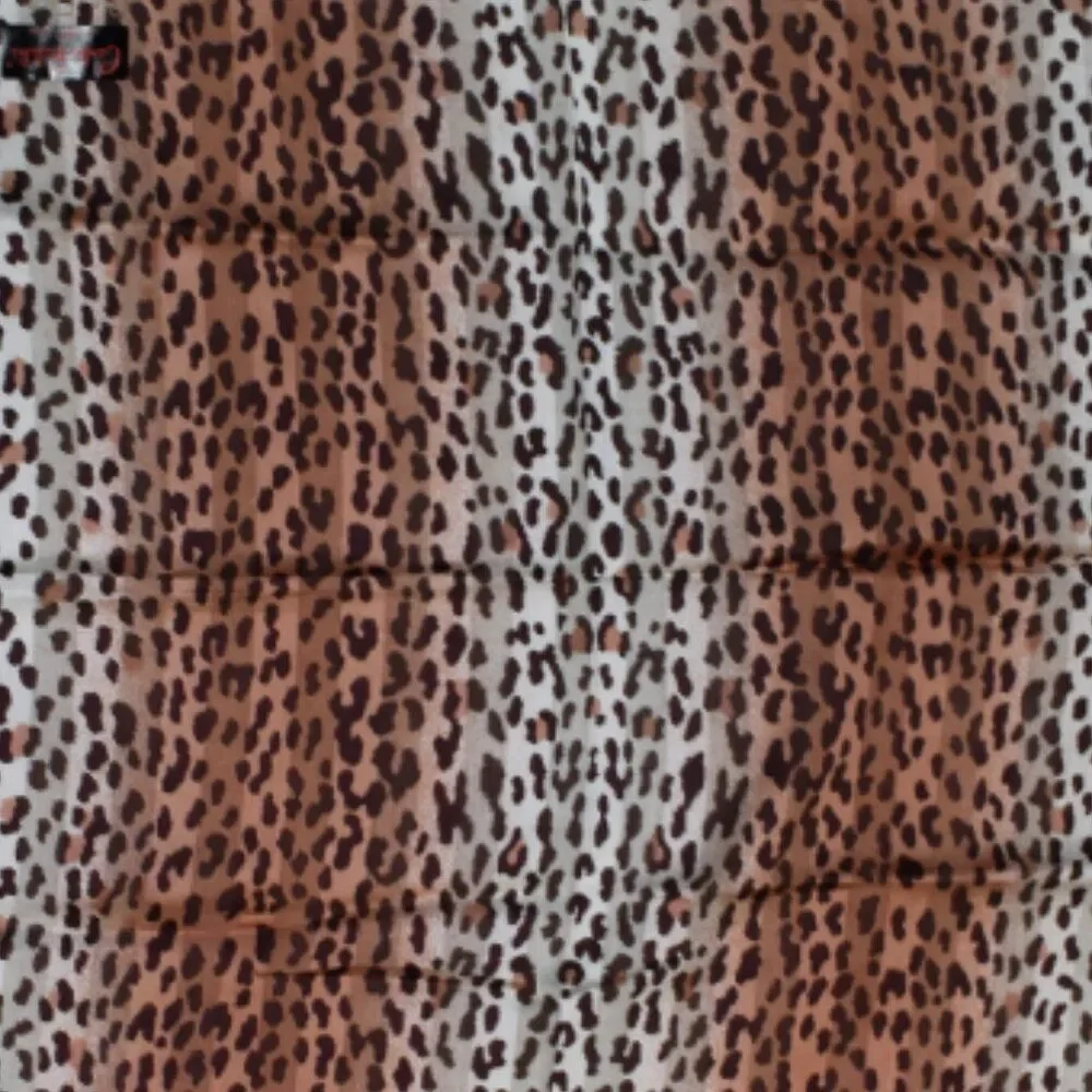 Carlos Falchi Vintage Silk Scarf Leopard Print 18